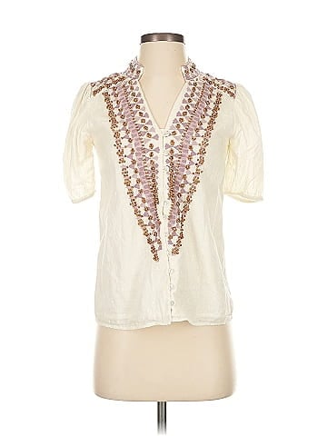 Forever That Girl for Anthropologie Short Sleeve Blouse (view 1)