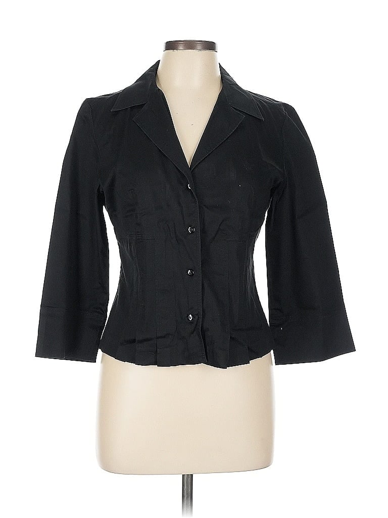 Click to view more detailed imagery on our partner's website Pre-owned Talbots 3/4 Sleeve Button Down Shirt In Black