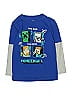 Mojang 100% Cotton Blue Long Sleeve T-Shirt Size 5 - 6 - photo 1