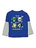 Mojang 100% Cotton Blue 3/4 Sleeve T-Shirt Size 5 - 6 - photo 1