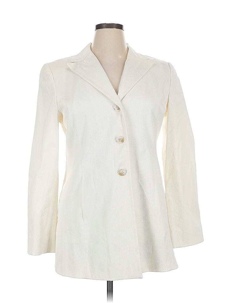 Linda Allard Ellen Tracy Ivory Blazer Size 14 - photo 1