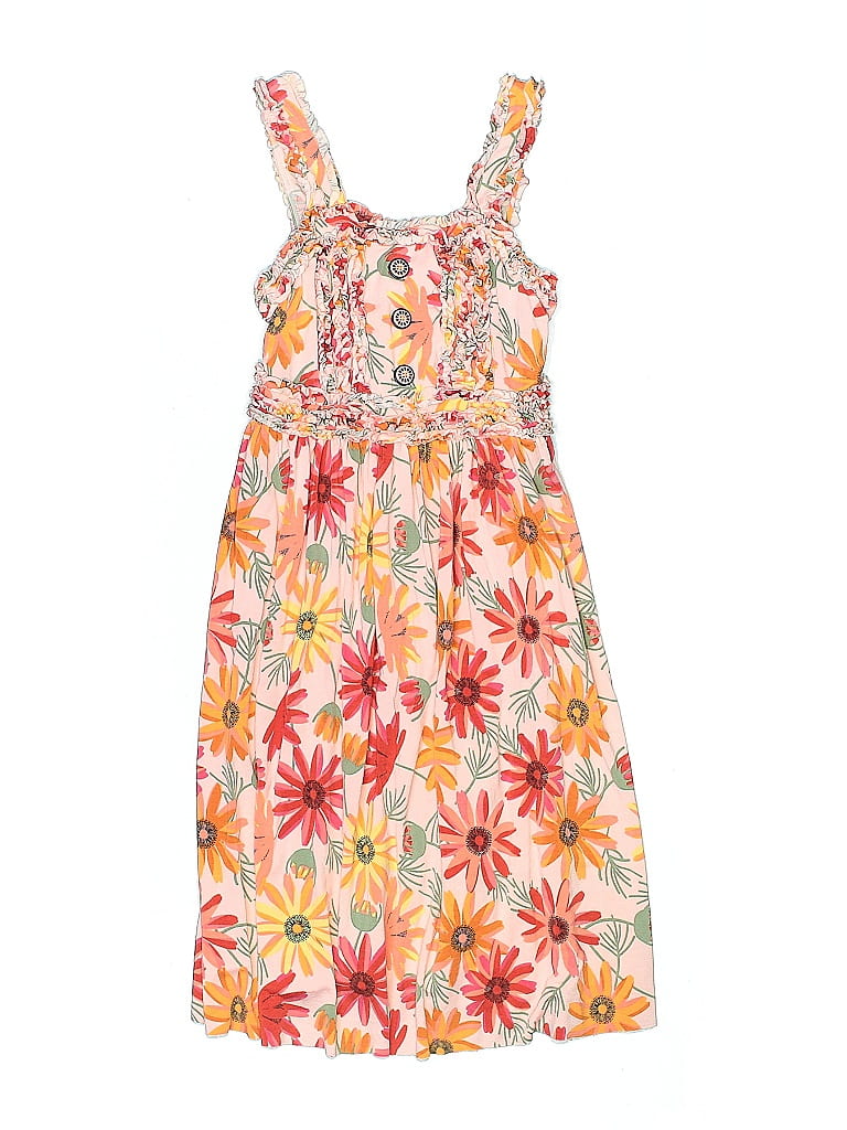 MATILDA DRESS - Orange Linen