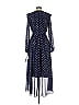 Betsy & Adam 100% Polyester Polka Dots Blue Casual Dress Size 6 - photo 2