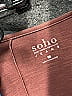 Soho JEANS NEW YORK & COMPANY Burgundy Short Sleeve T-Shirt Size XL - photo 7
