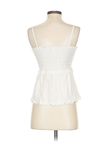 La Senza White Smocked Cotton Tube Top (view 2)