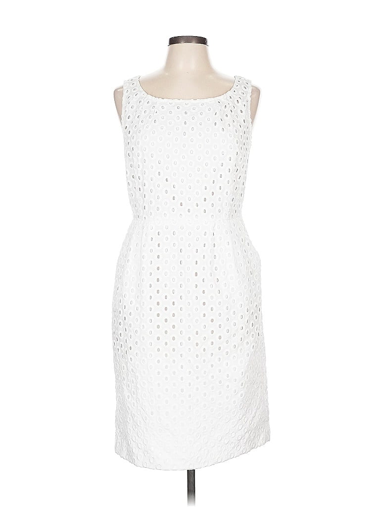 Pre-owned Chetta B Cocktail Dress In White