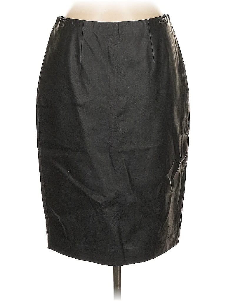 Click to view more detailed imagery on our partner's website Pre-owned Ann Taylor Faux Leather Skirt In Black