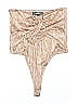Missguided Print Tan Bodysuit Size 6 - photo 1