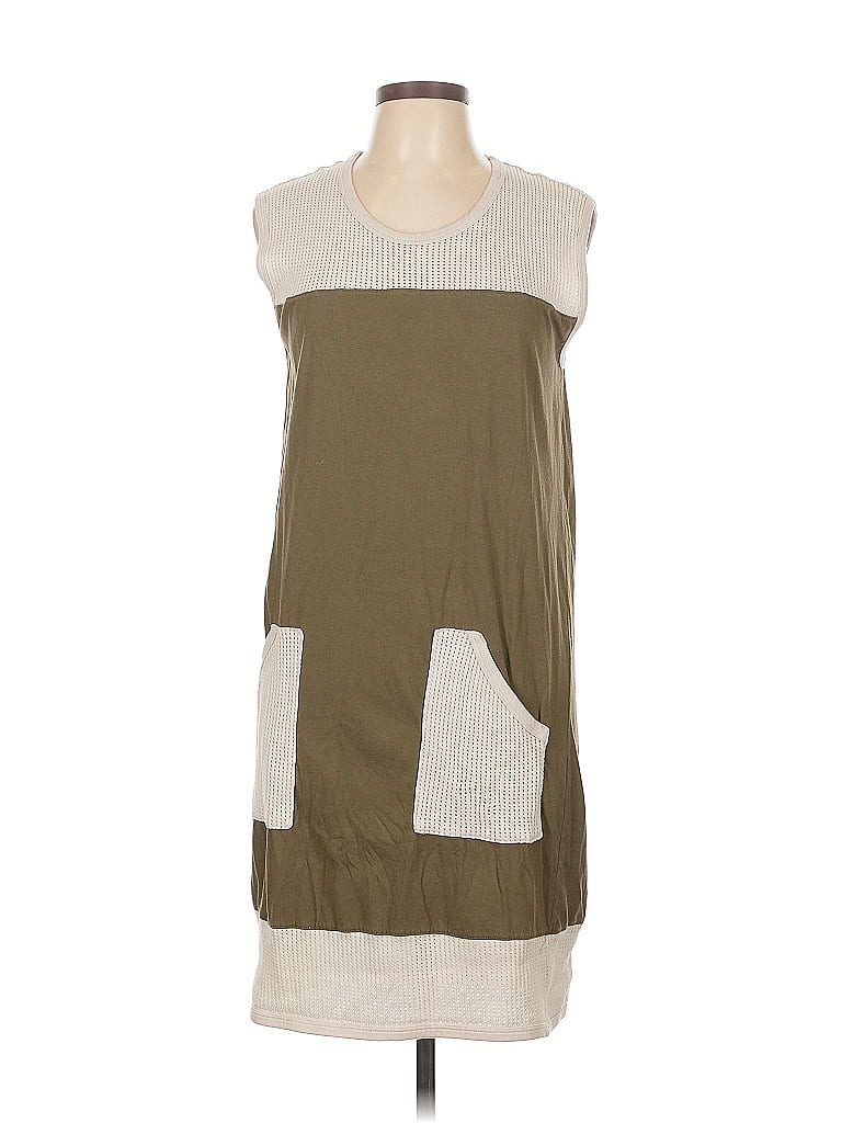 Lacoste Color Block Tan Green Casual Dress Size EU 42 / US 12 - photo 1
