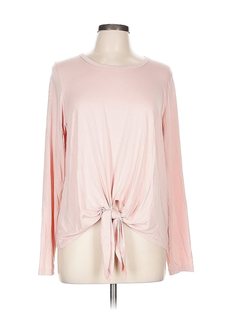 Karen Kane Pink Long Sleeve T-Shirt Size L - photo 1