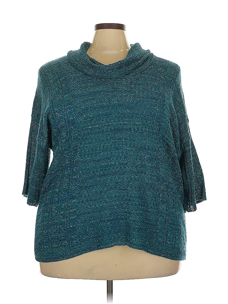 Catherines Teal Pullover Sweater Size 2X - photo 1