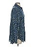Talbots 100% Rayon Print Blue Long Sleeve Blouse Size S - photo 4