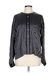 Atm Long Sleeve Silk Top