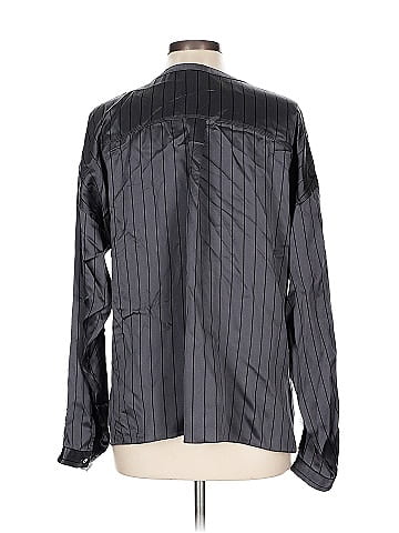 ATM Long Sleeve Silk Top (view 2)