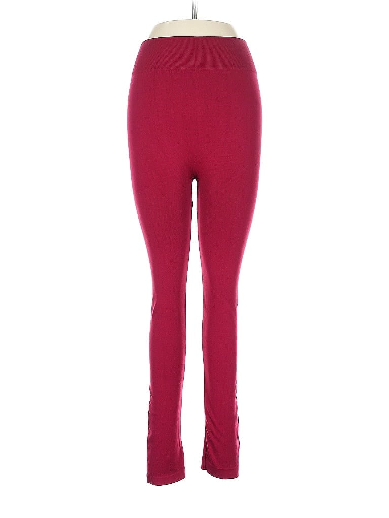 Pre-owned Yelete Active Pants In Burgundy