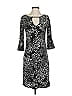 Jennifer Lopez Print Black Casual Dress Size XS - photo 1