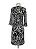 Jennifer Lopez Print Black Casual Dress Size XS - photo 2
