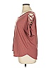 Soho JEANS NEW YORK & COMPANY Burgundy Short Sleeve T-Shirt Size XL - photo 5