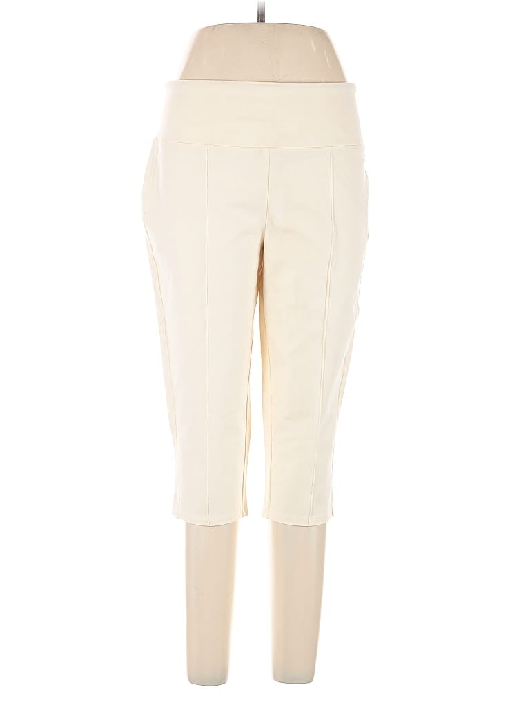 Pre-owned Women With Control Casual Pants In White