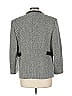 Talbots 100% Leather Houndstooth Gray Blazer Size 12 - photo 2