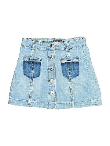 7 For All Mankind Denim Skirt (view 1)