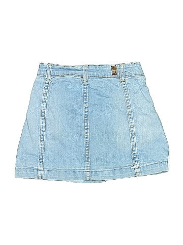 7 For All Mankind Denim Skirt (view 2)