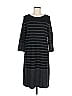 Hilary Radley Stripes Black Casual Dress Size M - photo 1