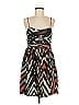 Ecote 100% Polyester Chevron-herringbone Black Cocktail Dress Size M - photo 1