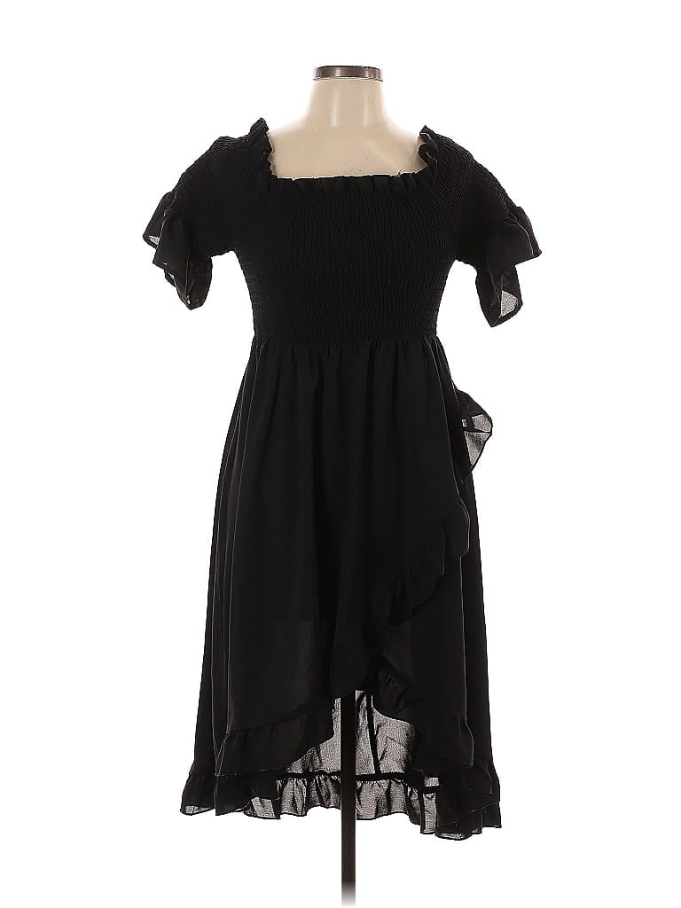 Pre-owned Shein Curve Cocktail Dress In Black