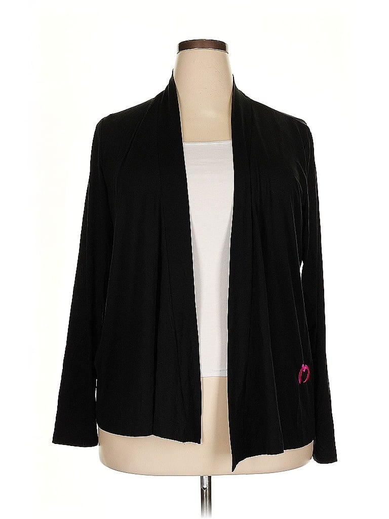 Pre-owned Assorted Brands Cardigan Sweater In Black