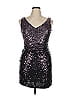 David Meister Silver Cocktail Dress Size 14 - photo 1