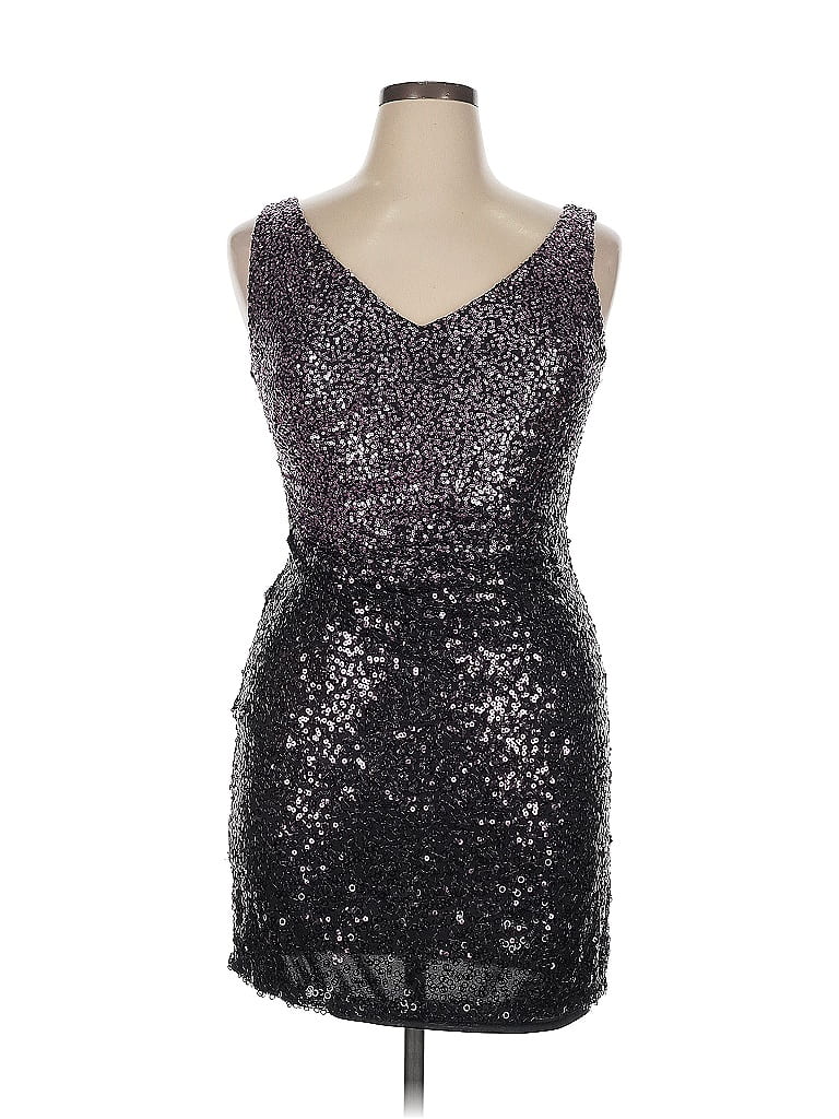 David Meister Silver Cocktail Dress Size 14 - photo 1