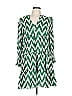 Pomander Place Chevron-herringbone Green Casual Dress Size L - photo 1