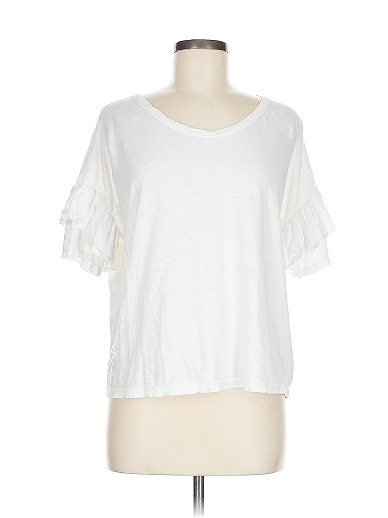 Sundry White Short Sleeve Top Size M - photo 1