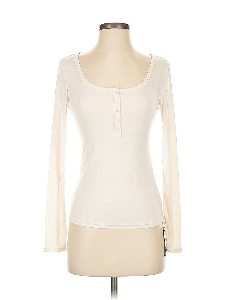 Halara Ivory Long Sleeve T-Shirt Size S - photo 1