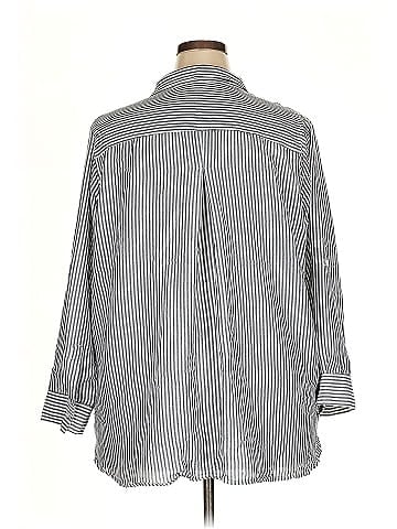 Velvet Heart 3/4 Sleeve Button-Down Shirt (view 2)