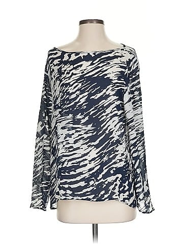Nili Lotan Long Sleeve Silk Top (view 1)
