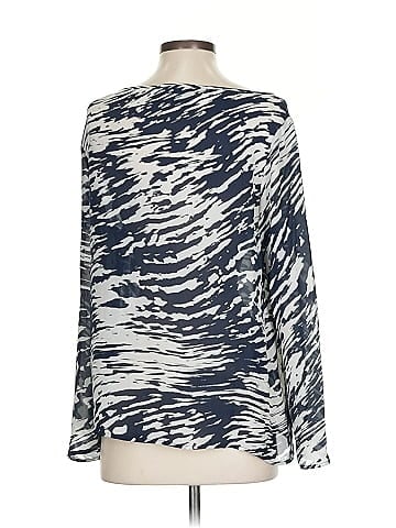 Nili Lotan Long Sleeve Silk Top (view 2)