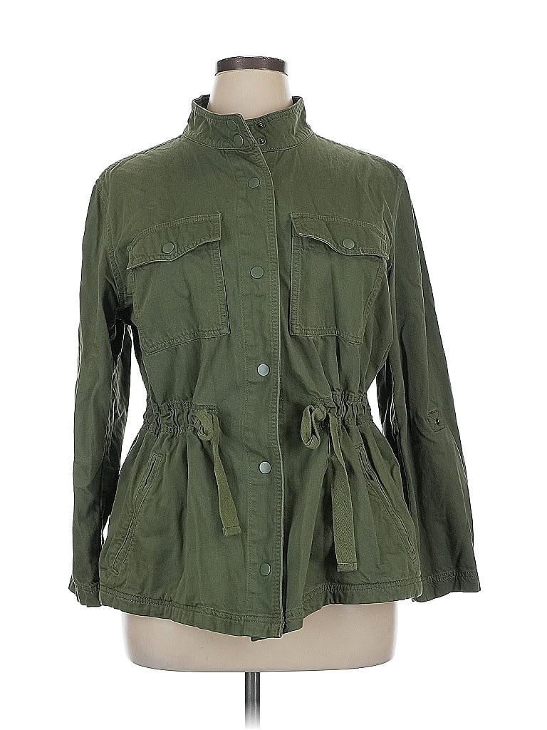 Terra & Sky Green Jacket Size 0X - photo 1