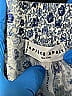 Apiece Apart 100% Cotton Paisley Blue Shorts Size L - photo 3