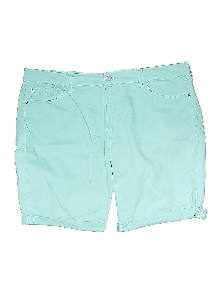 NYDJ Solid Teal Shorts Size 24 waist - photo 1