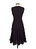 Akris Punto 100% Wool Solid Black Burgundy Casual Dress Size 6 - photo 2