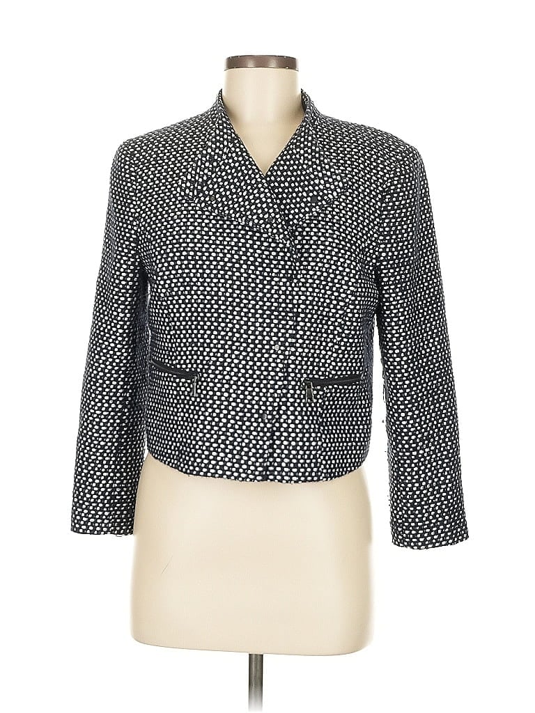 Pre-owned Ann Taylor Blazer Jacket In Gray