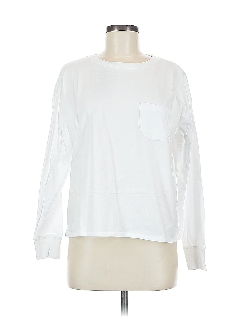 Free Assembly White Long Sleeve T-Shirt Size M - photo 1