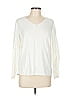Talbots Outlet 100% Cotton Ivory Long Sleeve Top Size L - photo 1