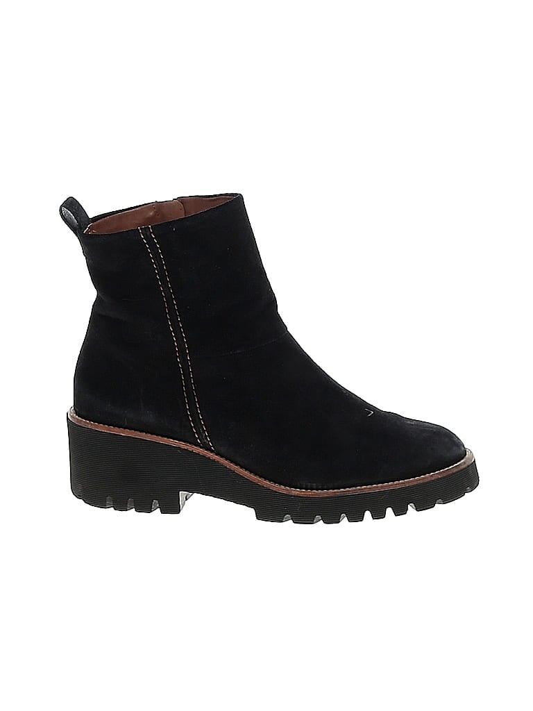 Paul Green 100% Leather Black Ankle Boots Size UK 7 / US 9 - photo 1