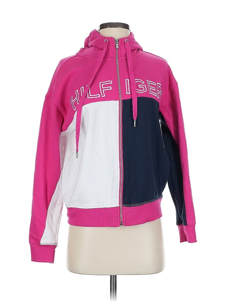 TOMMY HILFIGER SPORT Pre-owned Zip Up Hoodie In Pink