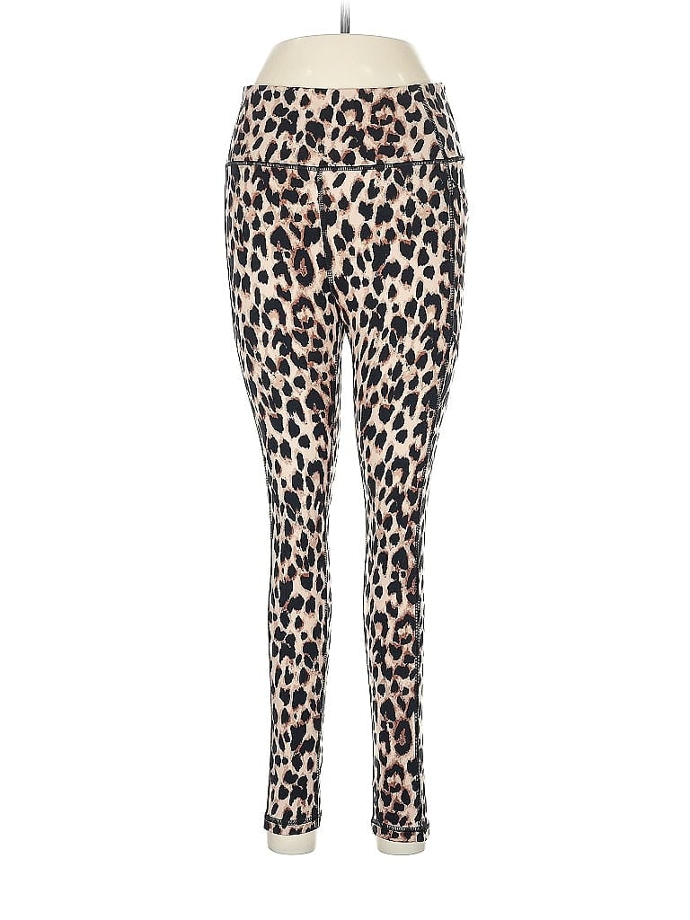 Victoria's Secret Animal Print Gold Leggings Size 8 - photo 1