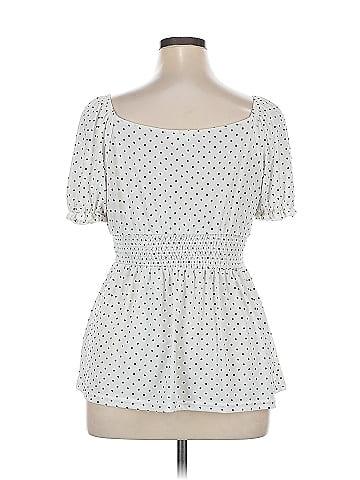 Flower & Feather Short Sleeve Blouse (view 2)