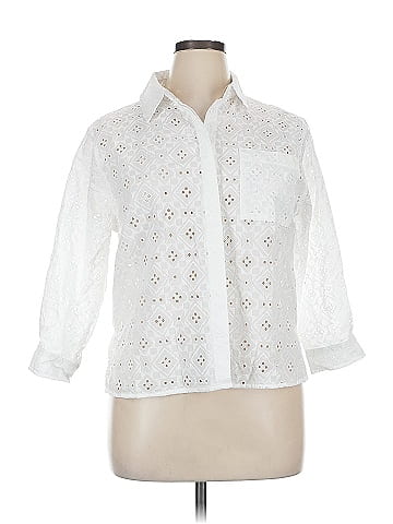 Adiva 3/4 Sleeve Button-Down Shirt (view 1)
